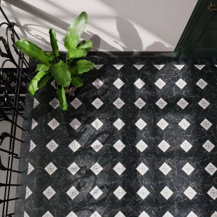 Керамогранит Kerama Marazzi Сансеверо черный 1268HS (9,9х9,9х0,7)